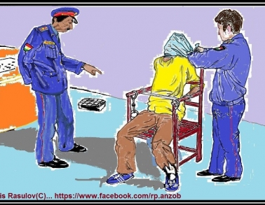 Изображения пыток задержанных от читателя сайта NoTorture.Tj